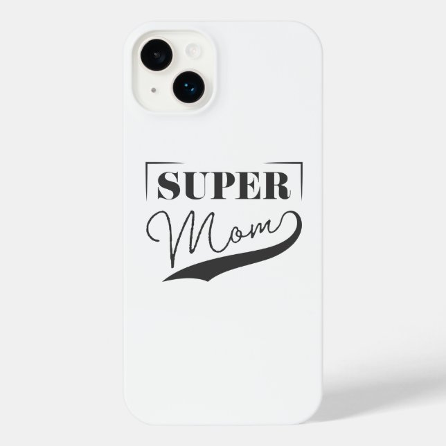 Super Mom iPhone Case (Back)