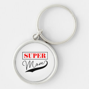 Super Mom Keychain