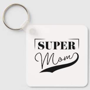 Super Mom Keychain