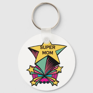 Super Mom Keychain