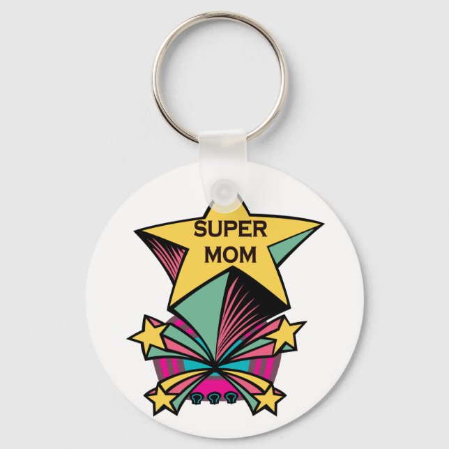 Super Mom Keychain (Front)