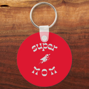 super mom keychain