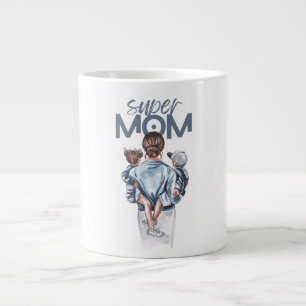 super mom large coffee mug