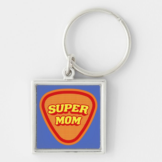 Super Mom Mother's Day Keychain (Front)