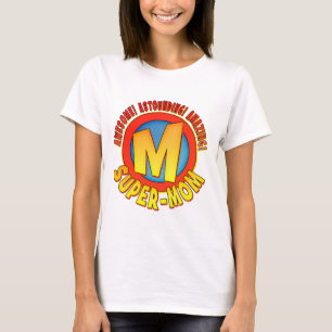 Super Mom Mother's Day Ladies Baby Doll T-Shirt