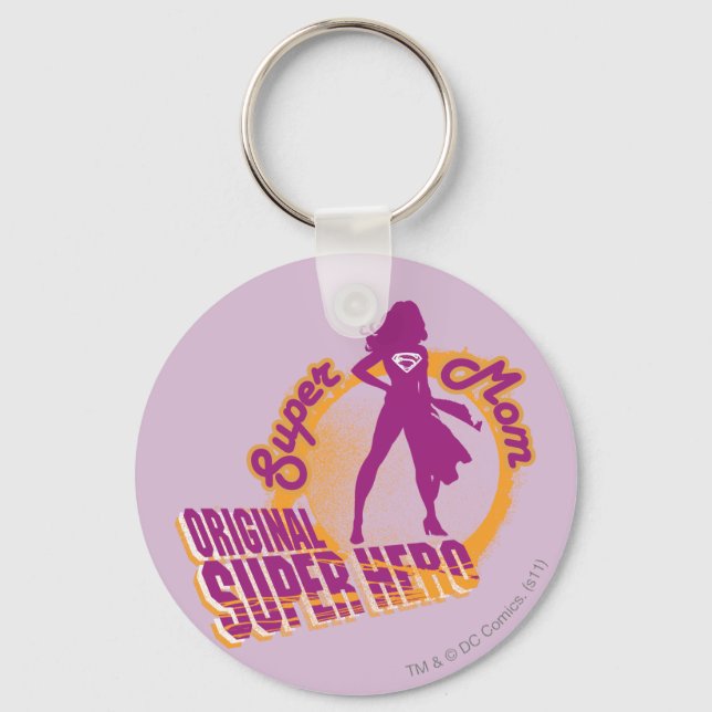 Super Mom Original Super Hero Keychain (Front)