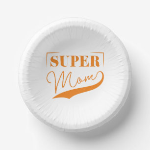 Super Mom Paper Plate