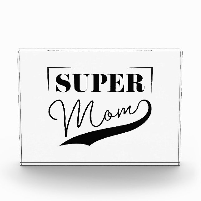 Super Mom Photo Block (Front)