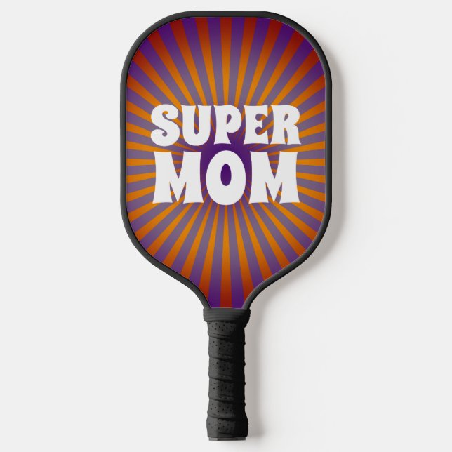 SUPER MOM PICKLEBALL RETRO PADDLE (Front)