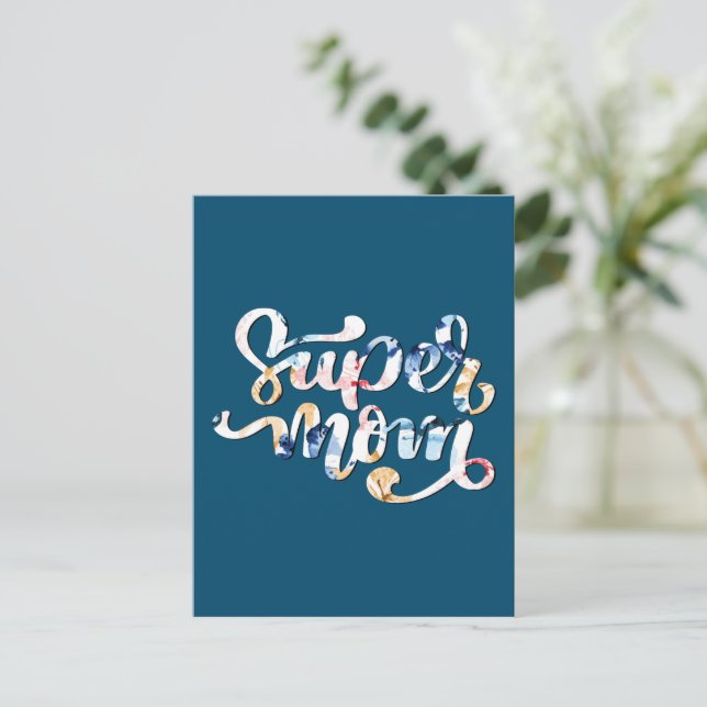 Super mom postcard (Standing Front)