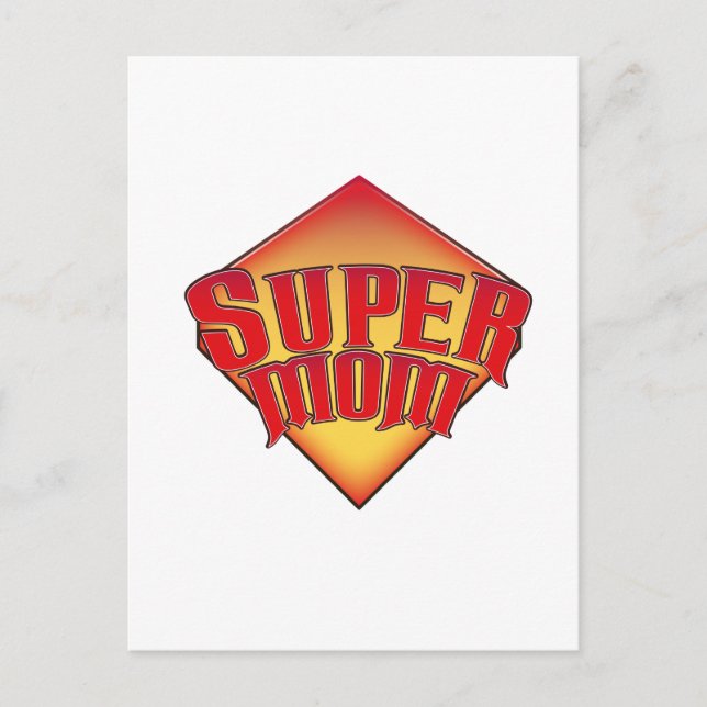 Super Mom Postcard (Front)