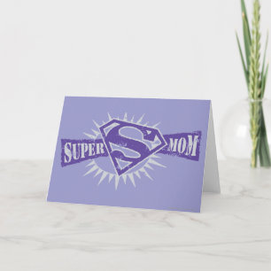 Super Mom Purple Starburst Card