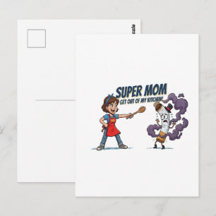 Super Mom Quit Smoking Success Postcard