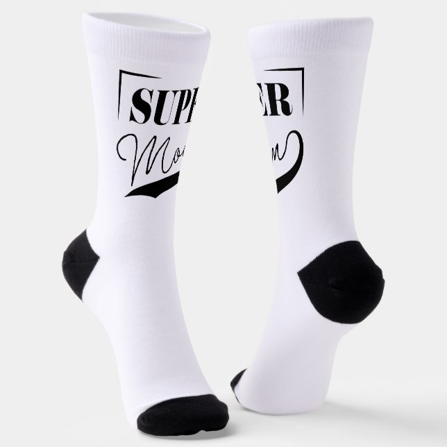 Super Mom Socks (Angled)