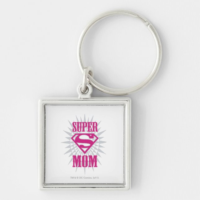 Super Mom Starburst Keychain (Front)