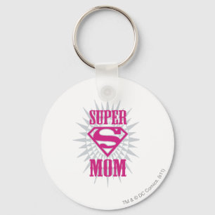 Super Mom Starburst Keychain