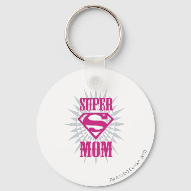 Super Mom Starburst Keychain (Front)