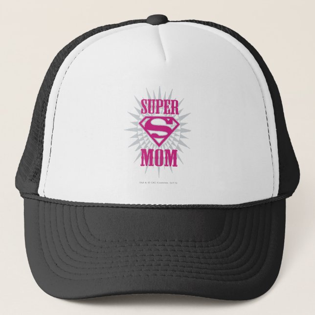Super Mom Starburst Trucker Hat (Front)