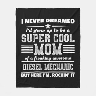 Super Mom Super Power Mother Mama Hero Fleece Blanket