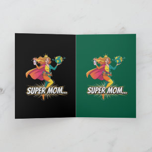 Super Mom Superhero Mother's Day Card