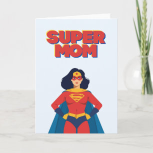 Super Mom Superhero Mother's Day Greeting Card