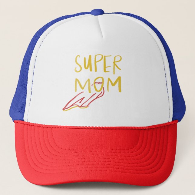 Super Mom Trucker Hat (Front)