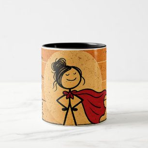 Super Mom Vintage Mug   Mother’s Day Gift