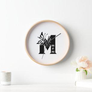 Super mom wall clock home decor living room