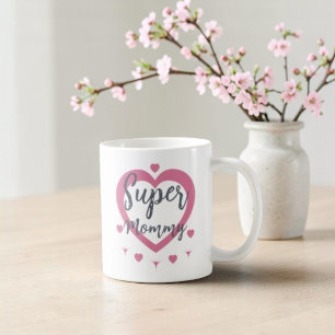 Super Mommy Personalized Best Mom Gift Coffee Mug