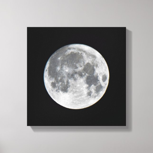 Super Moon | Mendota Heights Minnesota Canvas Print (Front)