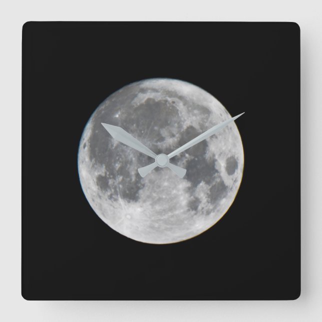 Super Moon | Mendota Heights Minnesota Square Wall Clock (Front)