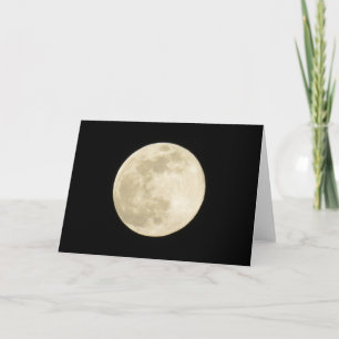 Super Moon or Full Moon Card