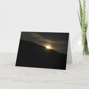 Super Moon over Washington Mountain Card