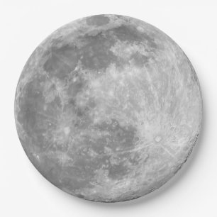 SUPER MOON PAPER PLATE