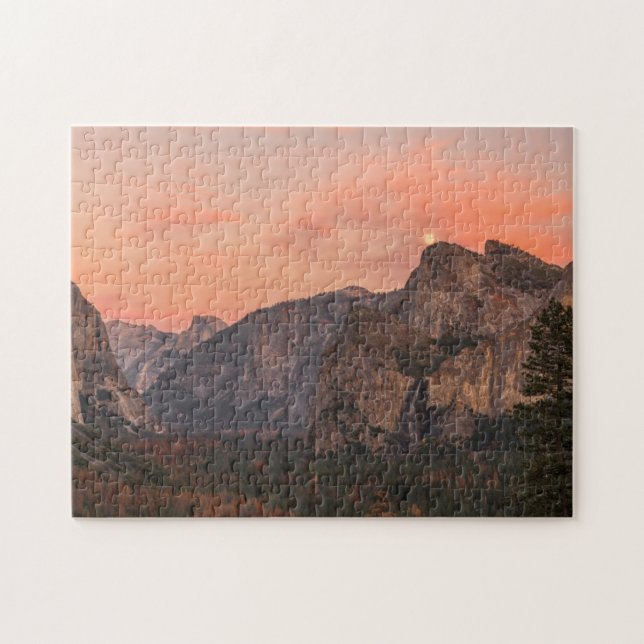 Super Moon Rises over Cathedral Rocks Jigsaw Puzzle (Horizontal)