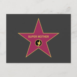 Super Mother - Hollywood Mother Star Postcard