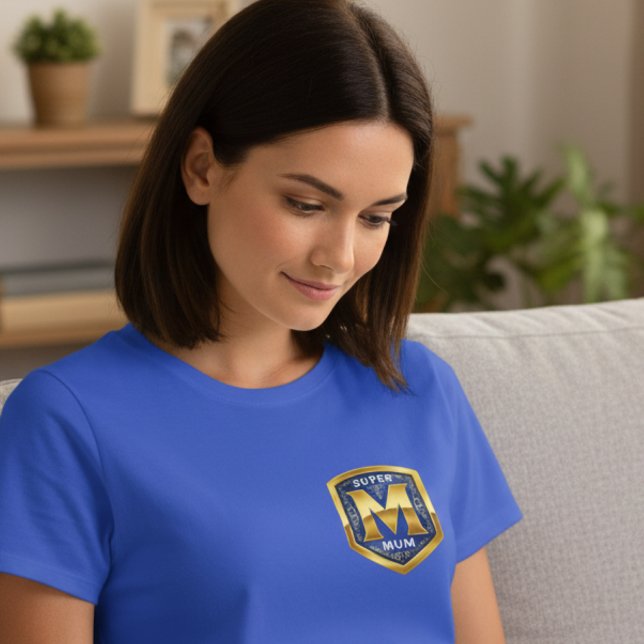 Super Mum Chest Emblem Shirt (Creator Uploaded)