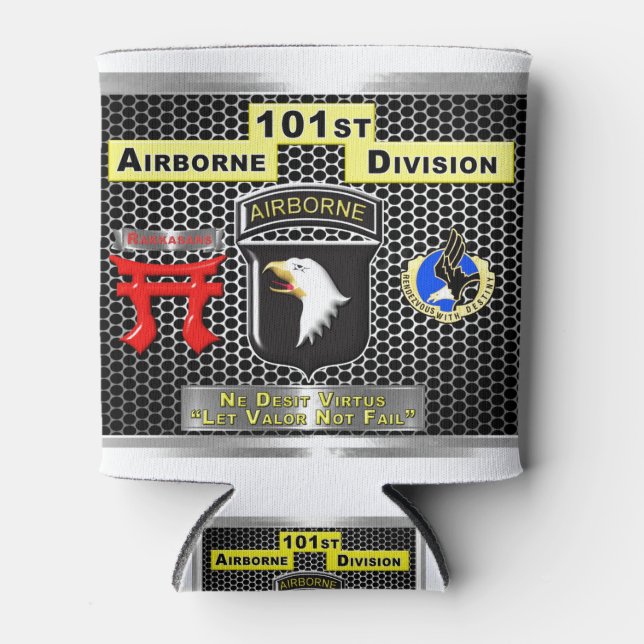 Super New Design of 101st Airborne Division Can Cooler (Front)