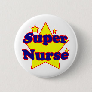 Super Nurse 2 Inch Round Button