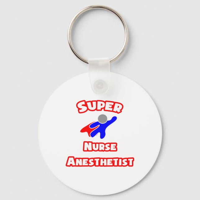 Super Nurse Anesthetist Keychain (Front)