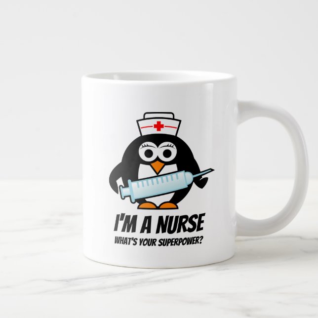 Super nurse big giant jumbo mug nursing gift idea (Right)