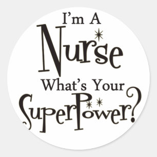 Super Nurse Classic Round Sticker