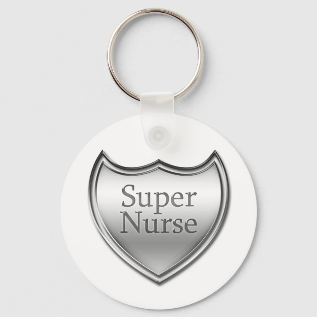 Super Nurse Emblem Keychain (Front)