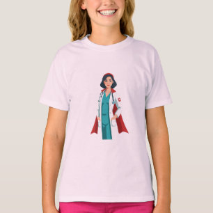 Super Nurse - Heroin in White Blouse T-Shirt