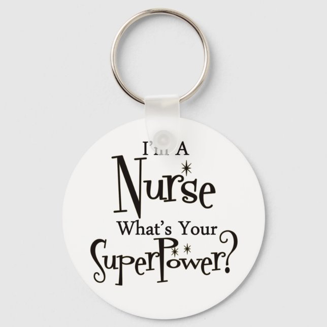 Super Nurse Keychain (Front)