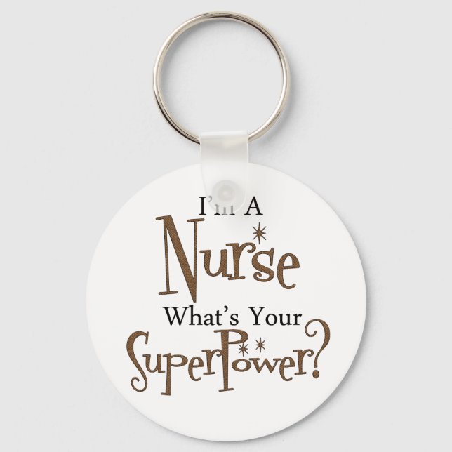 Super Nurse Keychain (Front)