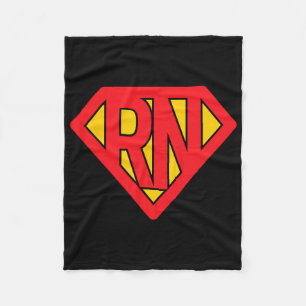 Super Nurse Rn Superhero Registered Nurse Hero Fleece Blanket