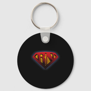 Super Nurse Rn Superhero Registered Nurse Ladies Keychain