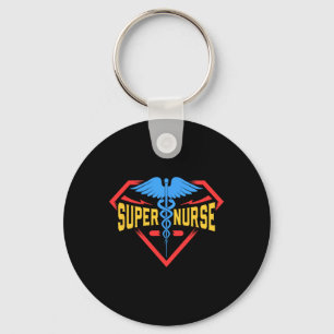 Super Nurse T Shirt Keychain