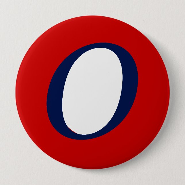 Super O 4 Inch Round Button (Front)